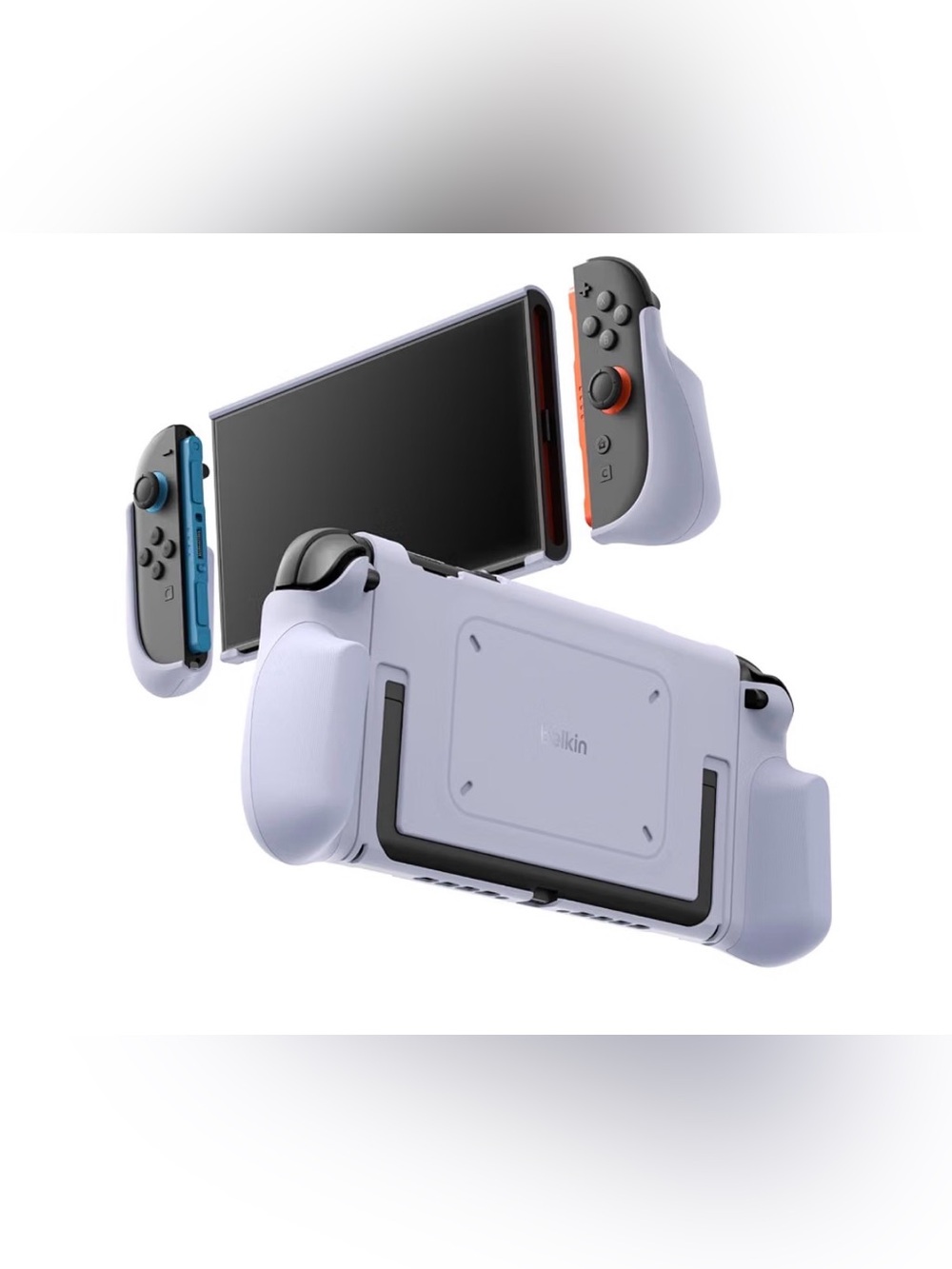 Belkin Nintendo Switch 2 Grip Case Lavander, Dockable, Quick-Release Grip